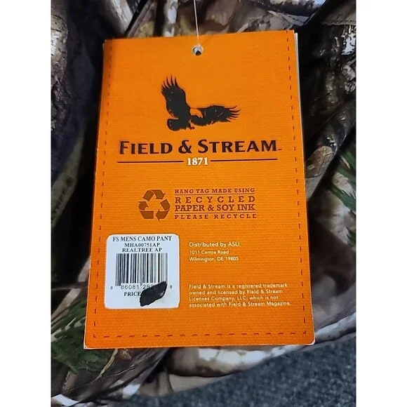 NWT Field & Stream Camouflage Hunting Waterproof Pants Men Size Large - Picture 9 of 13